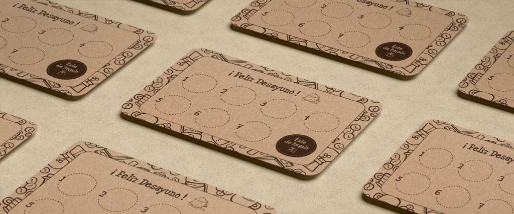 CAFÉ CAFÉ - Papelería Corporativa - Tarjetas de Fidelidad