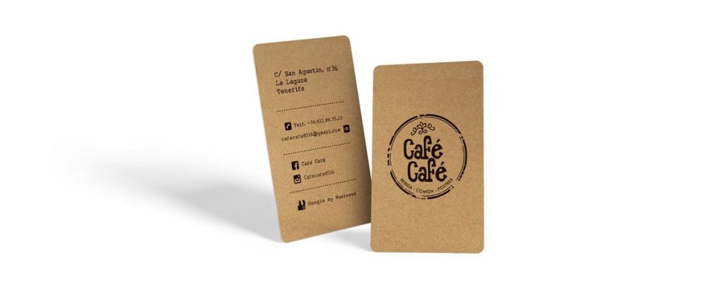 CAFÉ CAFÉ - Papelería Corporativa - Tarjetas de Visita