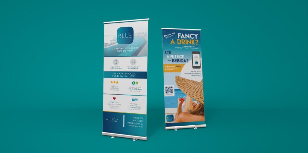 BLUE APP - Roll Up - Branding Hotelero