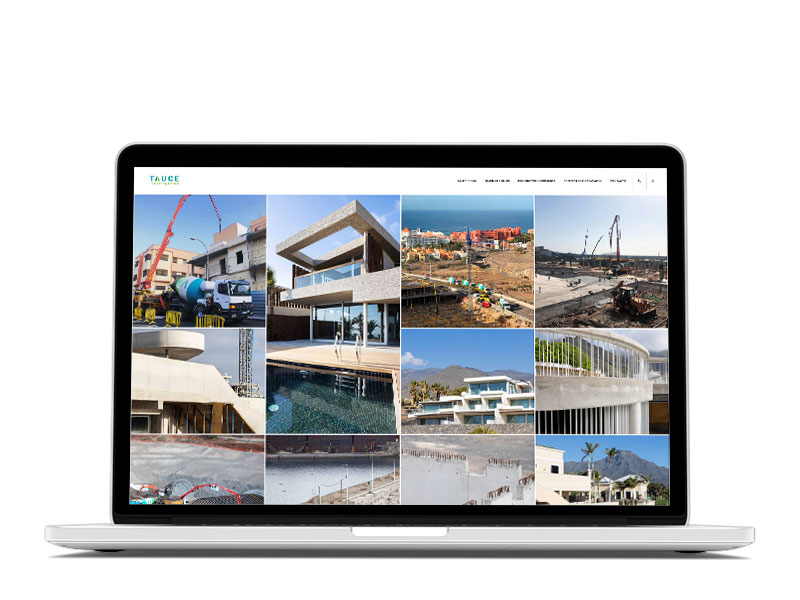 PROYECTO WEB - Hormigones TAUCE - G13 Estudio Creativo